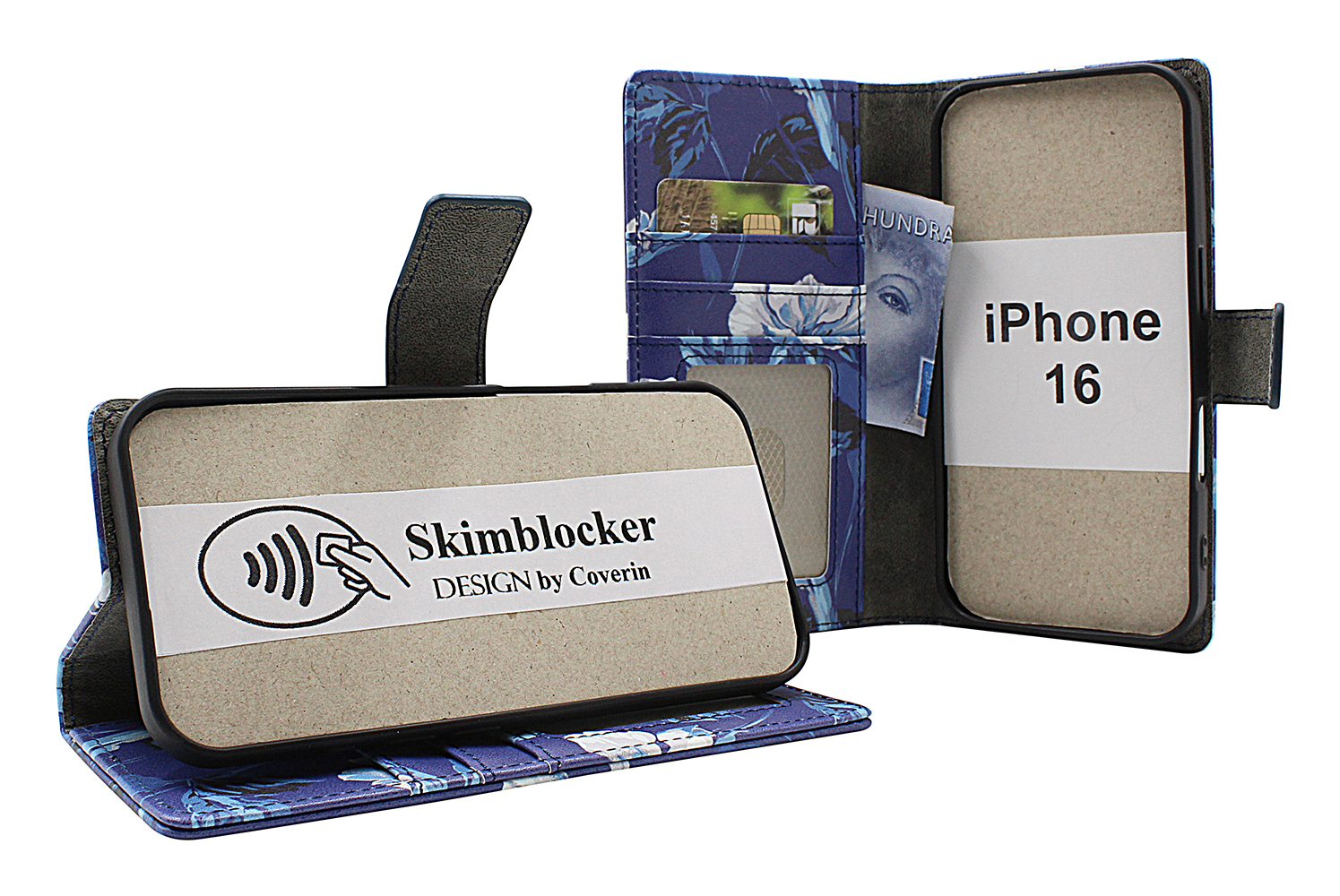 Product Image for Skimblocker iPhone 16 Plånboksfodral Design