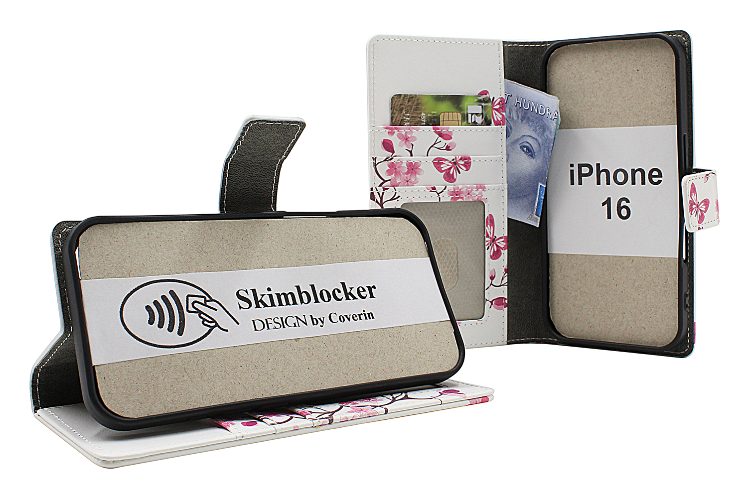 Product Image for Skimblocker iPhone 16 Plånboksfodral Design
