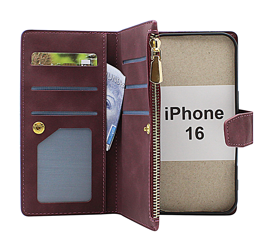 Product Image for XL iPhone 16 Lyx Plånboksfodral