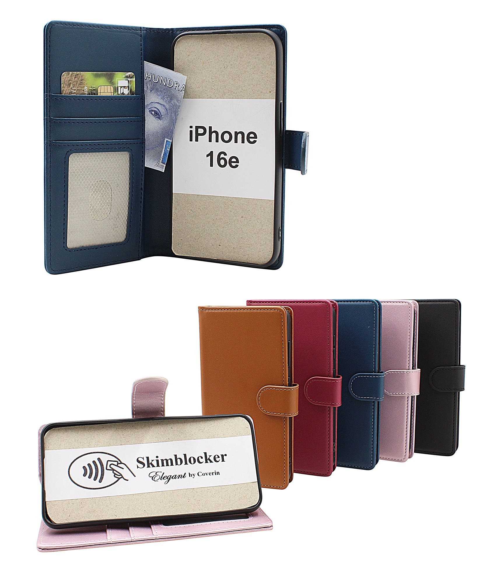 Product Image for Skimblocker iPhone 16e Plånboksfodral