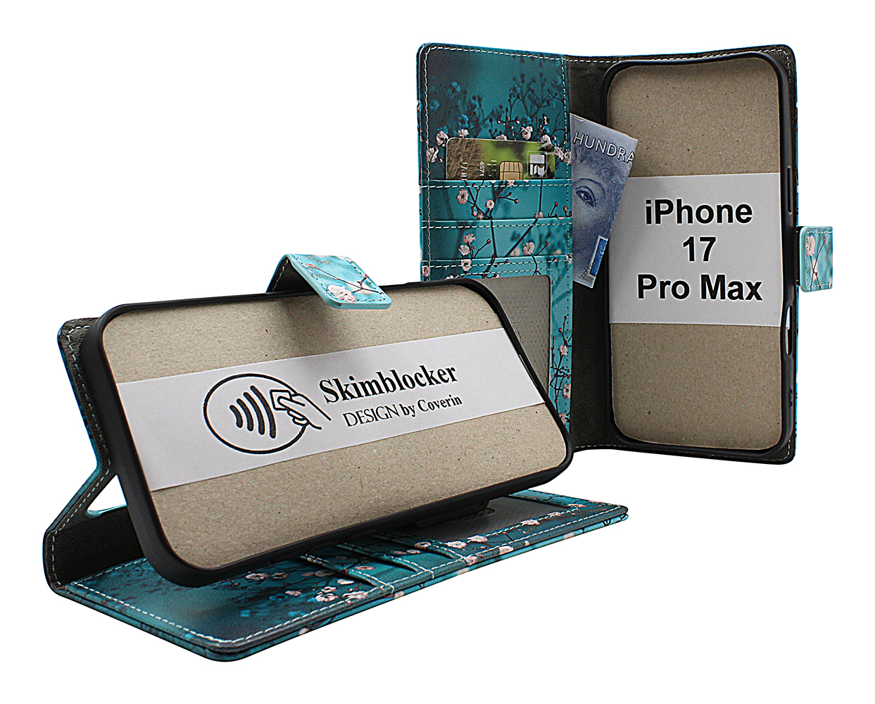 Product Image for Skimblocker iPhone 17 Pro Max Plånboksfodral Design