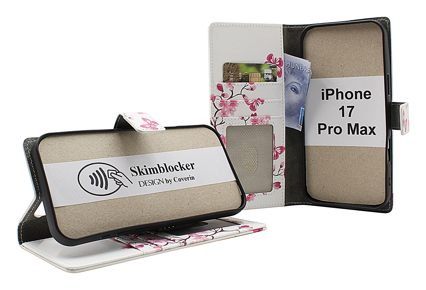 Product Image for Skimblocker iPhone 17 Pro Max Plånboksfodral Design