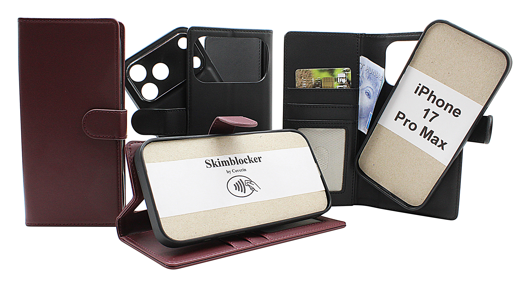 Product Image for Skimblocker iPhone 17 Pro Max Magnet Plånboksfodral