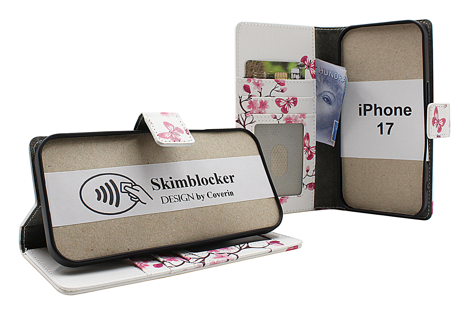 Product Image for Skimblocker iPhone 17 Plånboksfodral Design