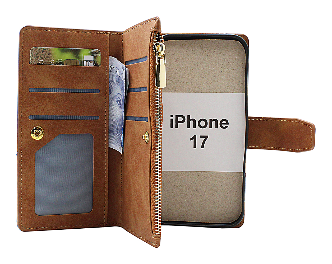 Product Image for XL iPhone 17 Lyx Plånboksfodral