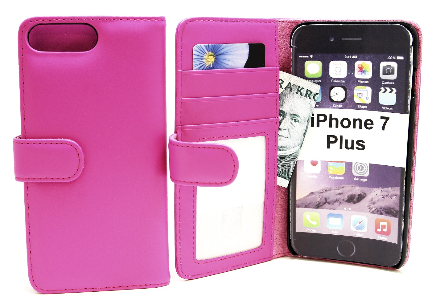 Skimblocker Plånboksfodral iPhone 6 Plus / 7 Plus / 8 Plus