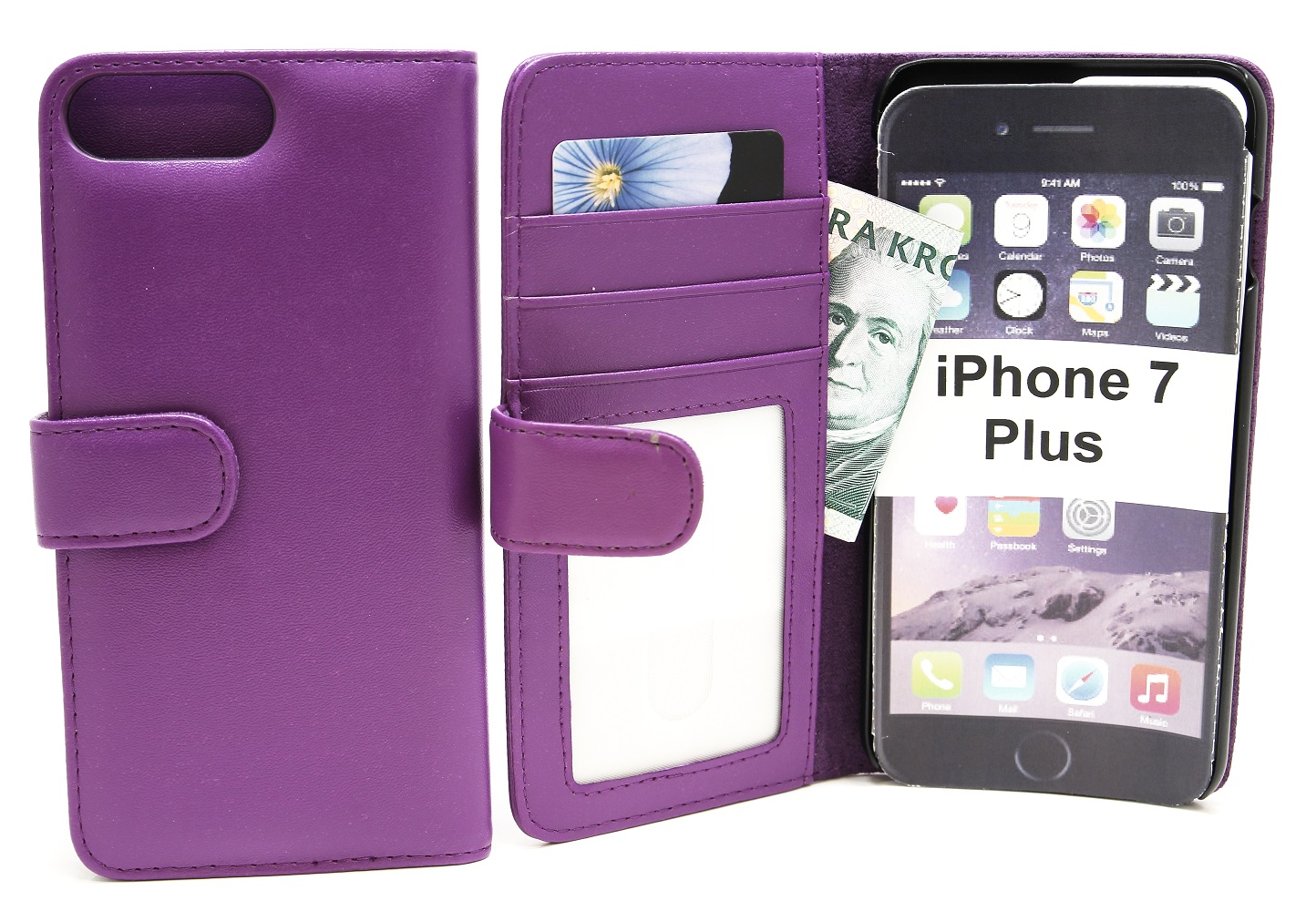 Skimblocker Plånboksfodral iPhone 6 Plus / 7 Plus / 8 Plus