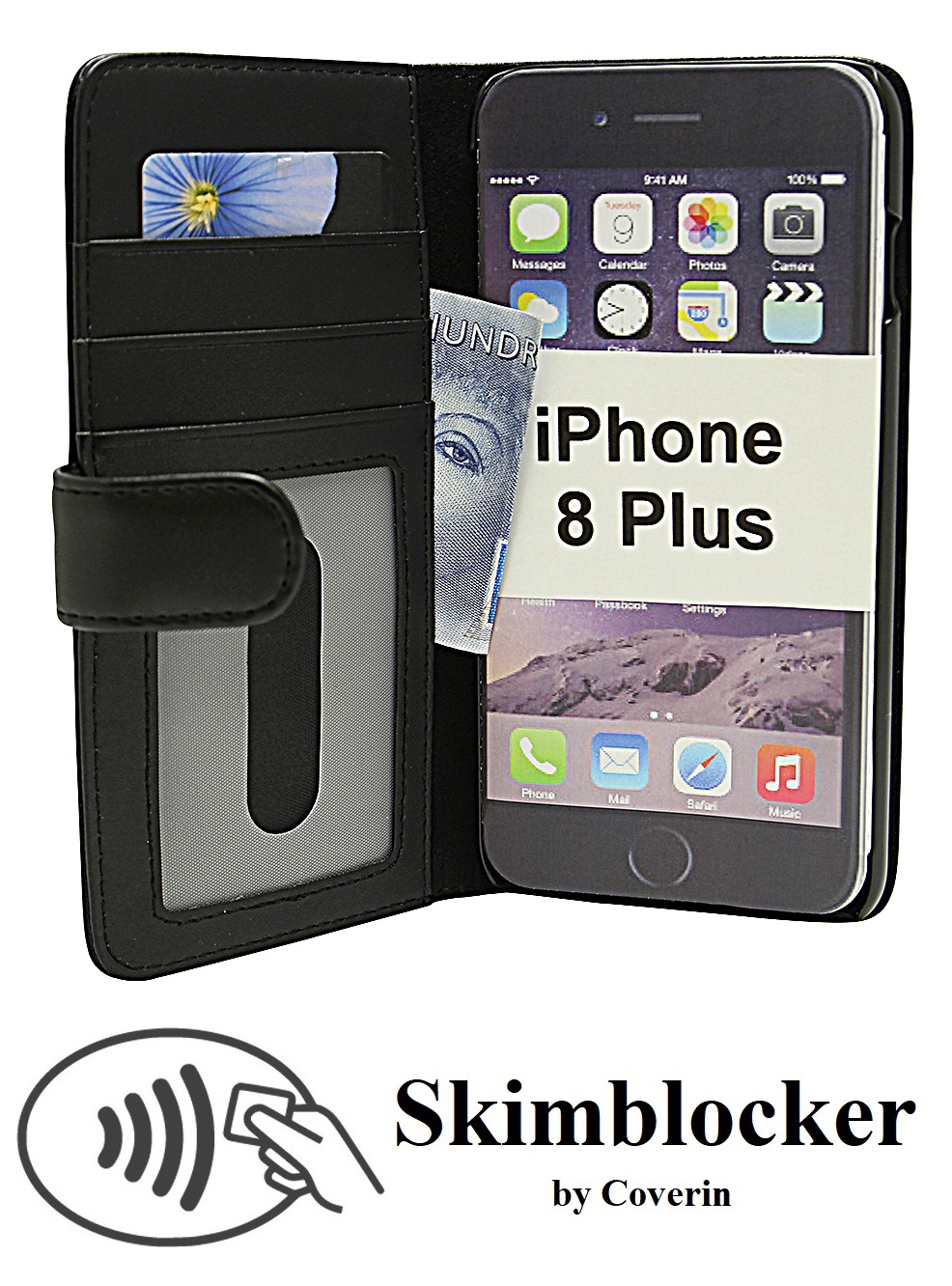CoverInSkimblocker Plnboksfodral iPhone 8 Plus