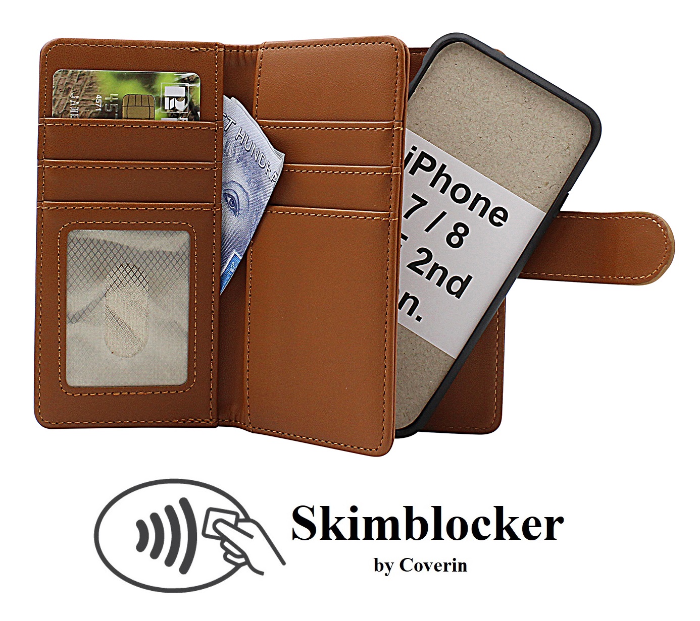 Skimblocker XL Magnet Fodral iPhone 7/8/SE 2nd/3rd Gen.