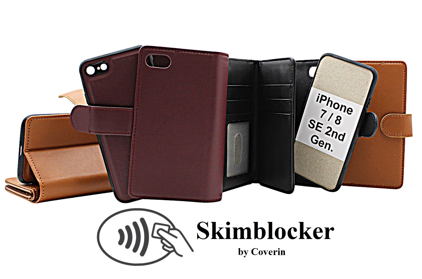 Skimblocker XL Magnet Fodral iPhone 7/8/SE 2nd/3rd Gen.
