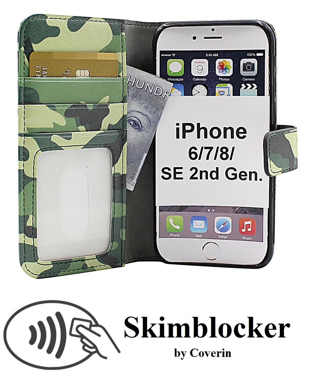CoverInSkimblocker Magnet Designwallet iPhone 6s/7/8/SE 2nd Gen.